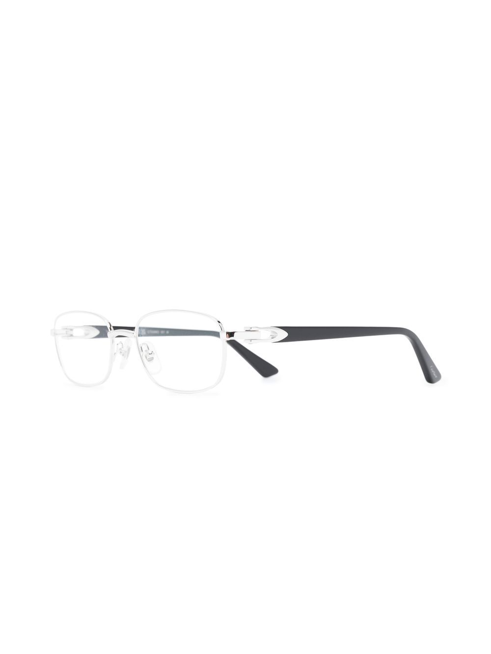 Cartier Eyewear Bril met rechthoekig montuur - Zwart