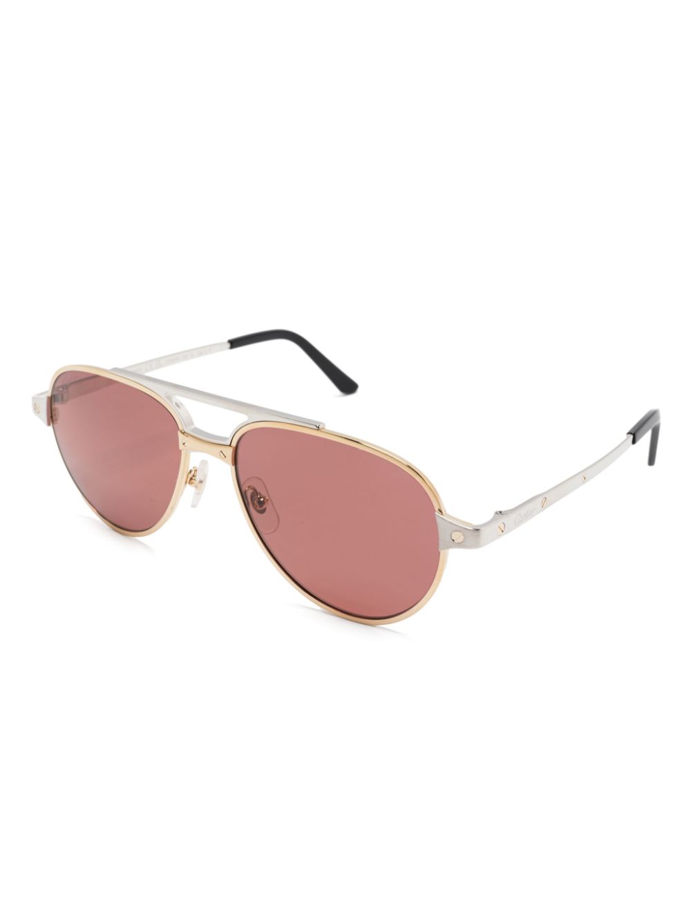 Cartier Eyewear Santos zonnebril - Zilver