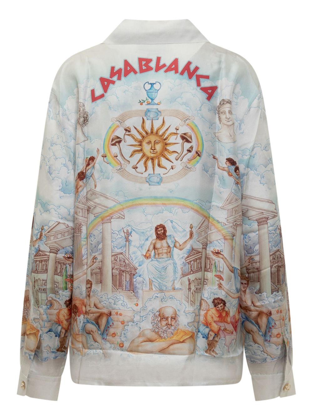 Casablanca Blouse met print - Wit