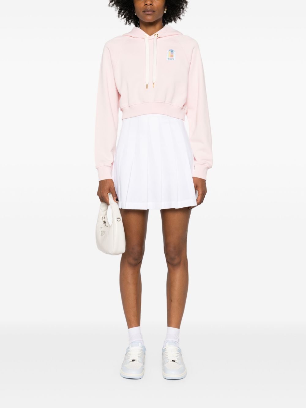 Casablanca Cropped hoodie - Roze