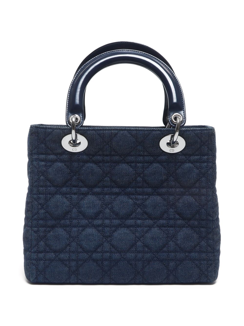 Christian Dior Pre-Owned 2000 Cannage Lady Dior tas - Blauw