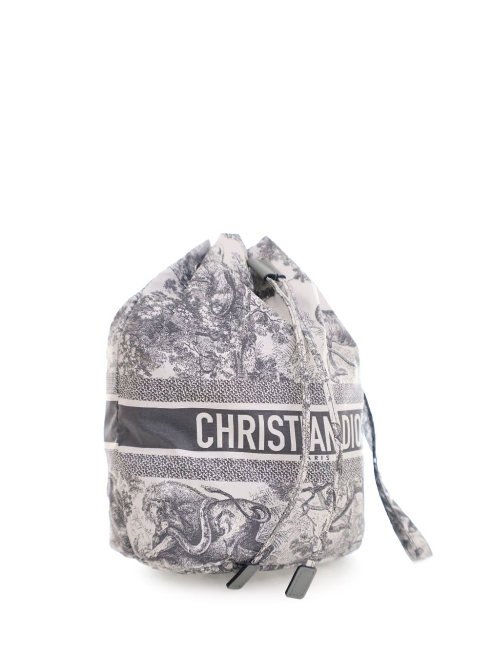 Christian Dior Pre-Owned 2021 Toile De Jouy Sauvage DiorTravel Pouch handtas van technische stof - Grijs