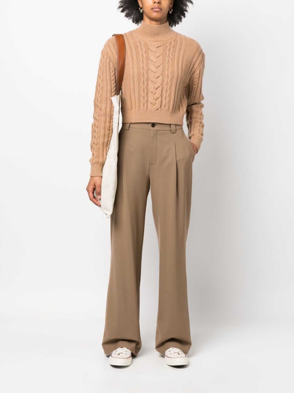 Closed Straight broek - Bruin