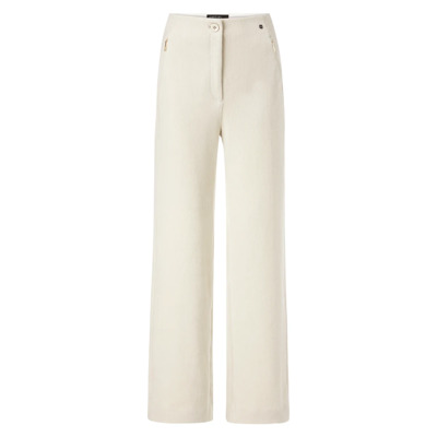 Corduroy Broek met Hoge Taille Marc Cain , White , Dames