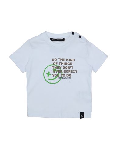 Daniele Alessandrini Infant Boy T-shirt White Size 9 Cotton, Elastane