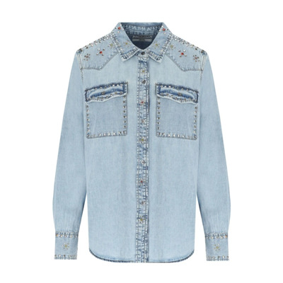 Denim Shirts Essentiel Antwerp , Blue , Dames