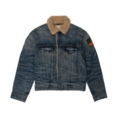 Denim Trucker Jacket Ralph Lauren , Blue , Heren