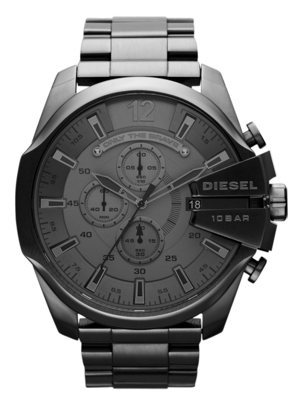 Diesel Dz4282 Mega Chief Chronograph 54mm horloge - Grijs