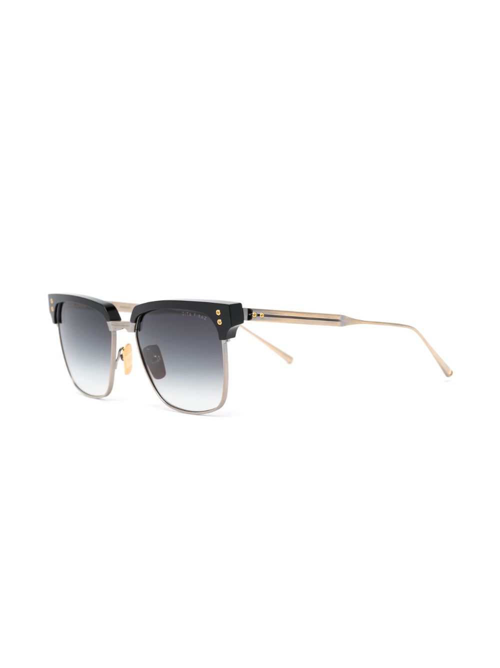 Dita Eyewear Bril met contrasterende neusbrug - Goud