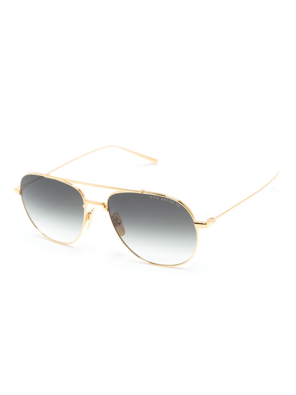 Dita Eyewear Zonnebril met rond montuur - Goud