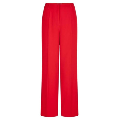 Elegante Straight Leg Broek Dante 6 , Red , Dames