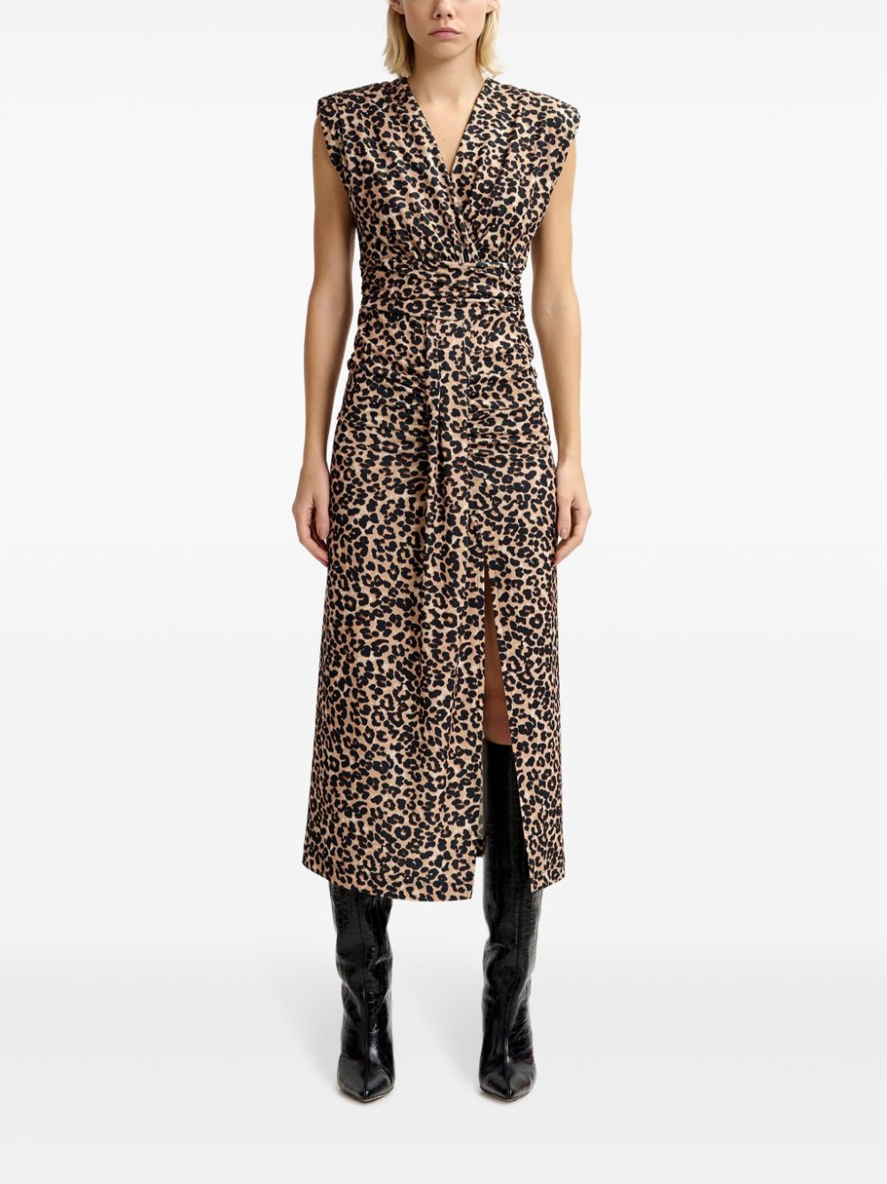 Essentiel Antwerp Gitaly midi dress - Zwart