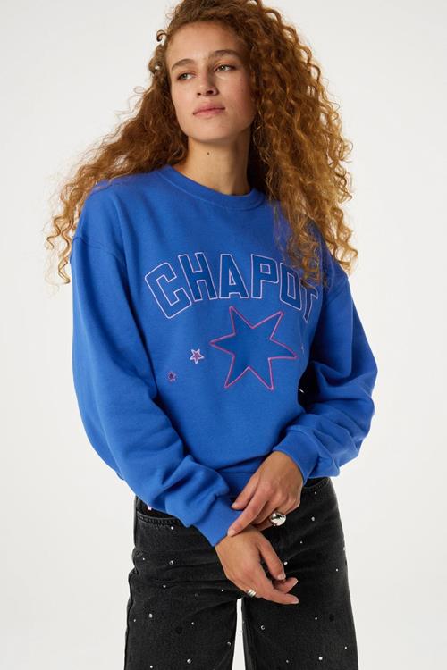 Fabienne Chapot Terry Sport Heart Sweater | Blauw