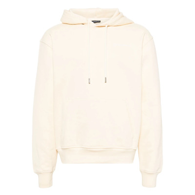 Geborduurd Logo Sweatshirt in Lichtgeel Jacquemus , Beige , Heren