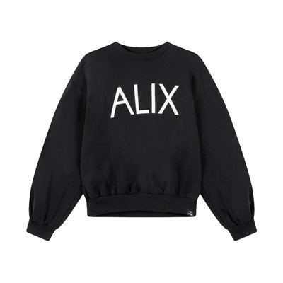 Gebreide Logotrui Alix The Label , Black , Dames