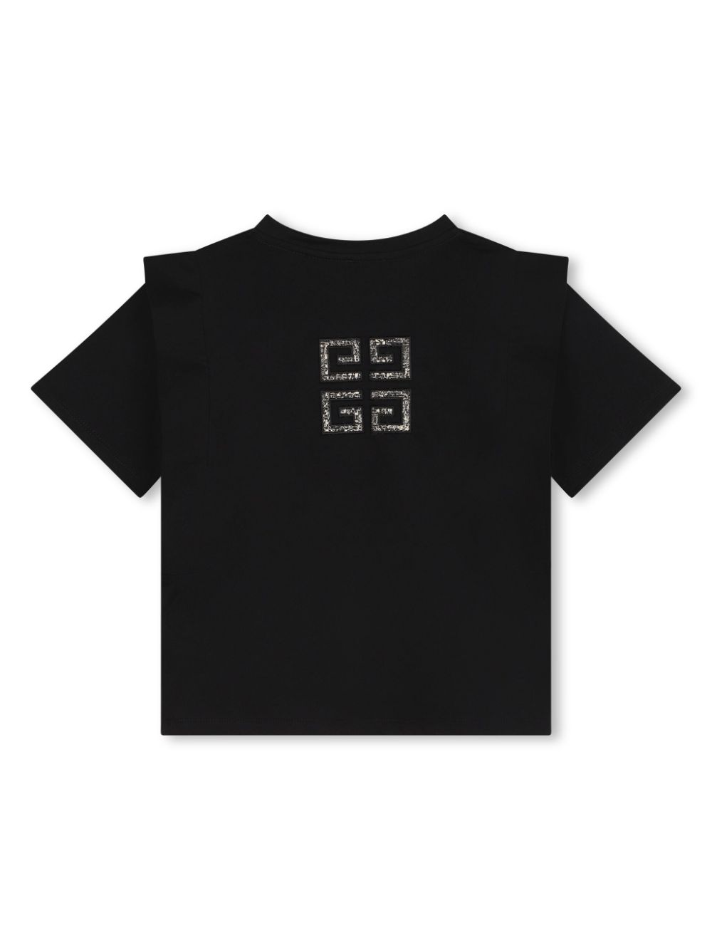 Givenchy Kids Katoenen T-shirt met 4G logo - Zwart