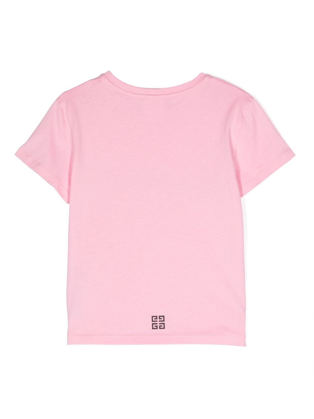 Givenchy Kids Katoenen T-shirt met logoprint - Roze