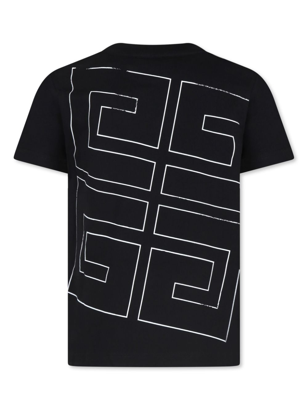 Givenchy Kids T-shirt met logoprint van biologisch katoen - Zwart