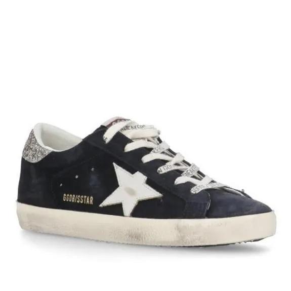 Golden Goose Lage-top sneaker - Blue Suede Leather Sneakers in blauw