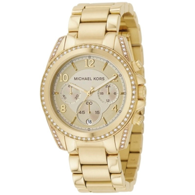 Gouden Roestvrijstalen Dameskwarts Horloge Michael Kors , Yellow , Dames