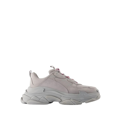 Grijze Triple S Sneakers Synthetische Schoenen Balenciaga , Gray , Dames