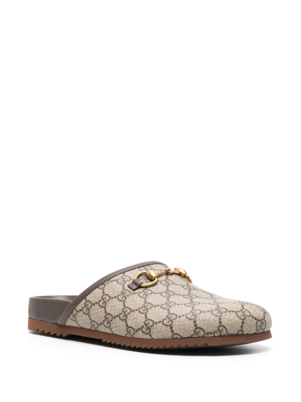 Gucci GG Horsebit canvas slippers - Beige