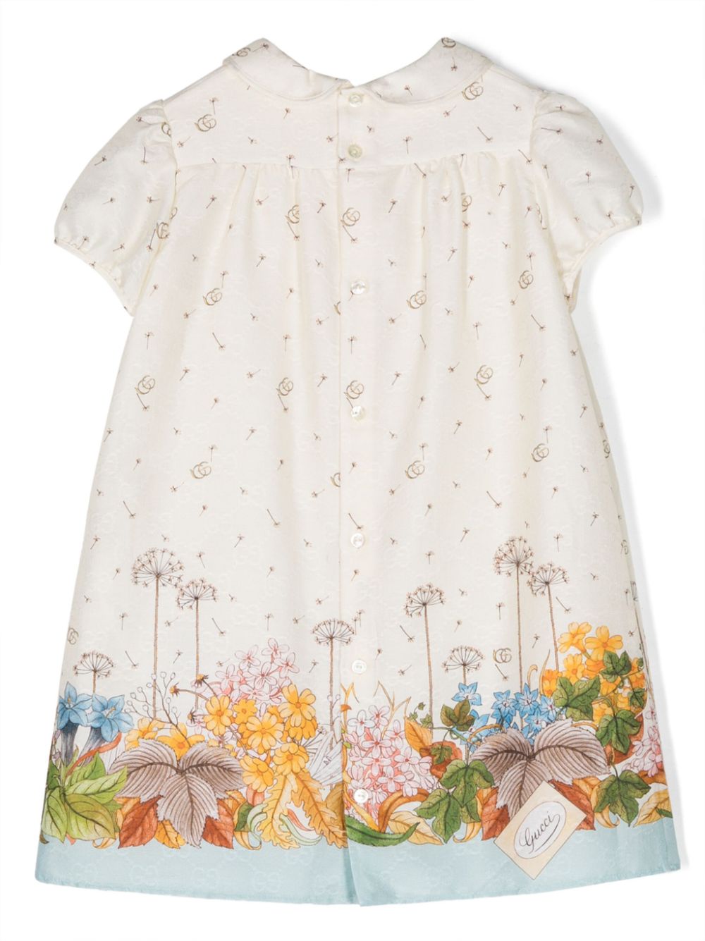 Gucci Kids Jurk met bloemenprint - Beige