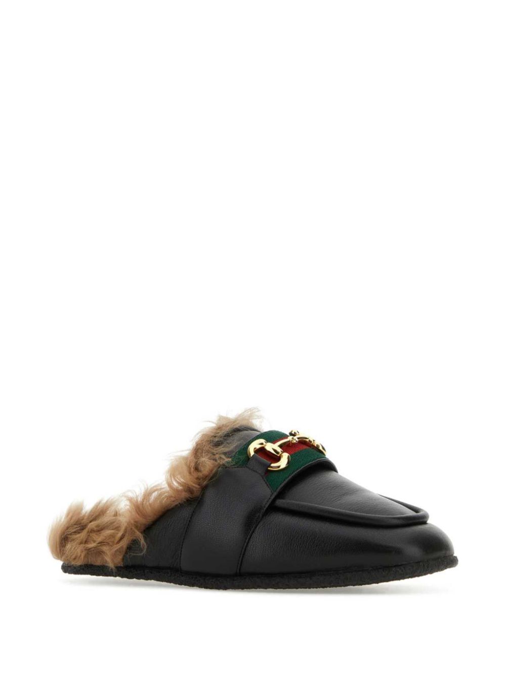 Gucci Leren slippers - Zwart