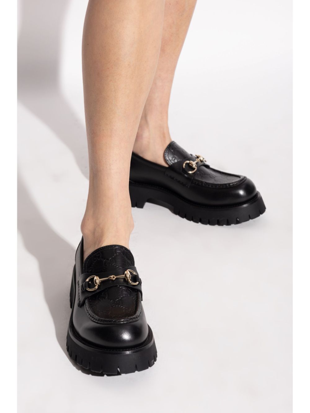 Gucci Loafers met horsebit detail - Zwart