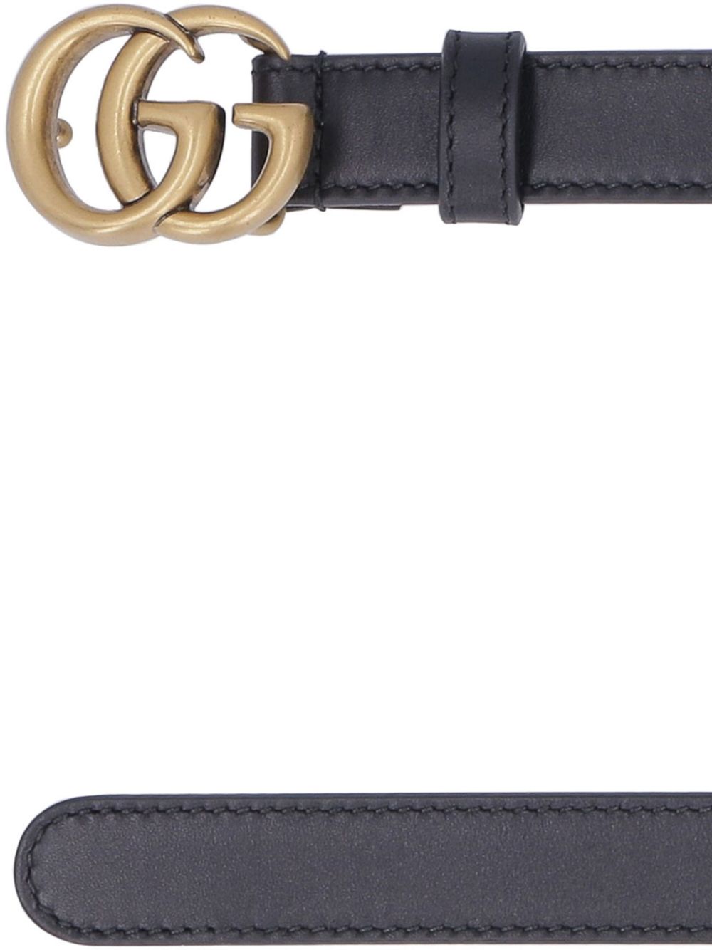 Gucci Riem met GG-logo - Zwart