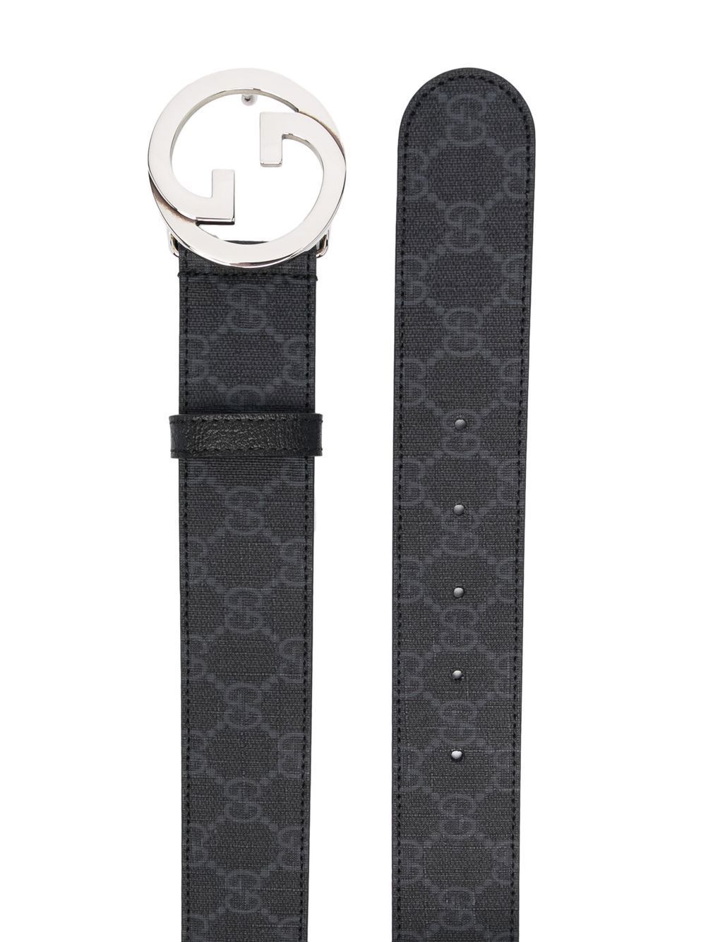 Gucci Riem met monogram - Zwart