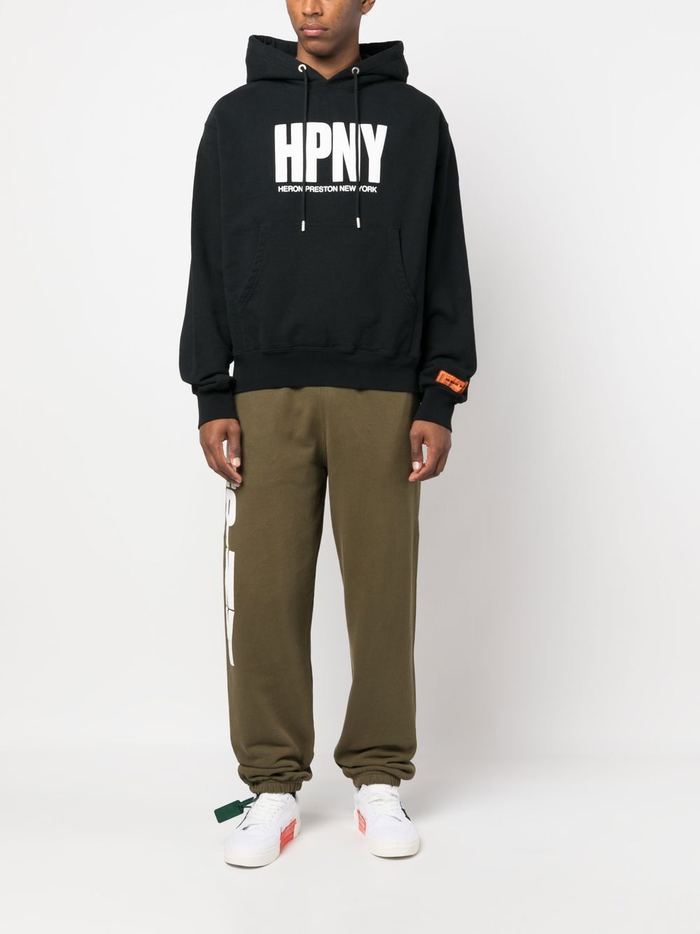 Heron Preston Hoodie met logoprint - Zwart