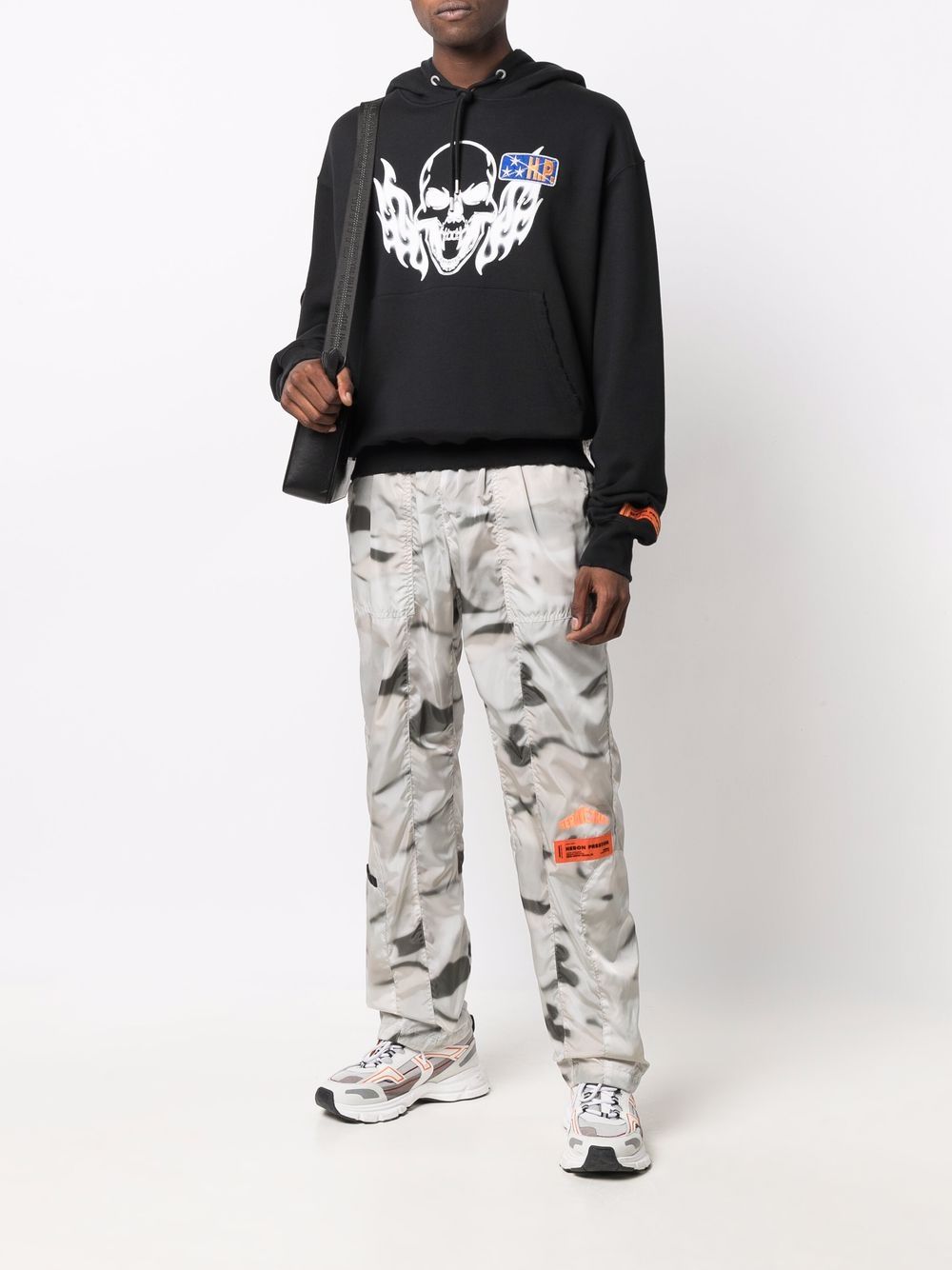 Heron Preston Hoodie met print - Zwart