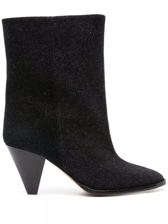 Isabel Marant Boots - Rouxa Suede 85Mm Boots in zwart