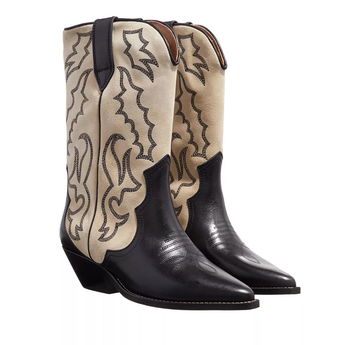 Isabel Marant Boots & laarzen - Duerto Embroidered Western Boots in beige