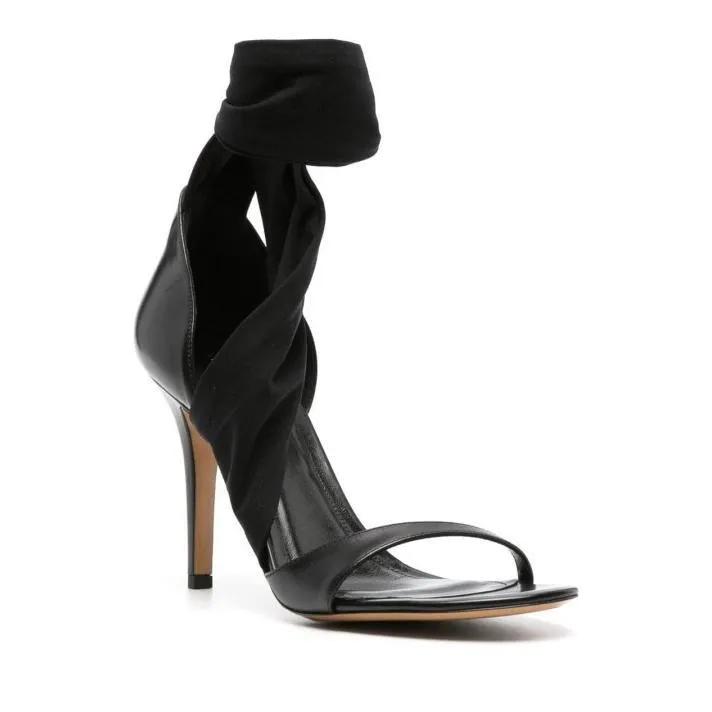 Isabel Marant Sandalen - Askja 105Mm Leather Sandals in zwart