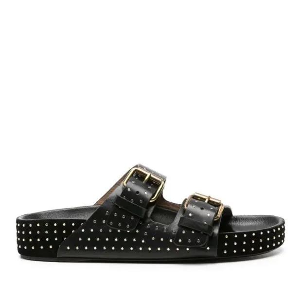 Isabel Marant Sandalen - Studded Leather Sandals in zwart