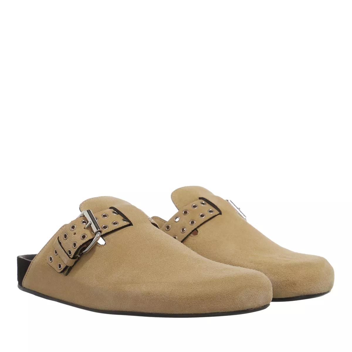 Isabel Marant Slippers - Mirvin Sabot Shoes in beige