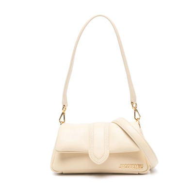 Ivory White Lambskin Padded Tas Jacquemus , White , Dames