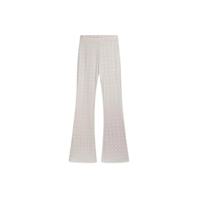 Jacquard Stijlvolle Broek Alix The Label , Beige , Dames