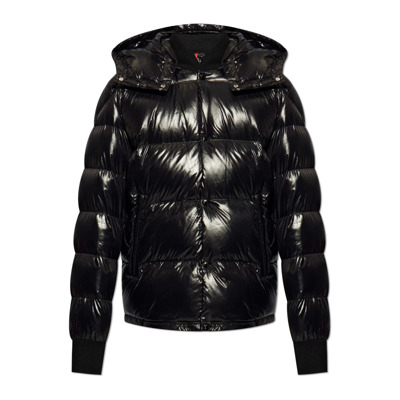 Jas Maljasset Moncler , Black , Heren