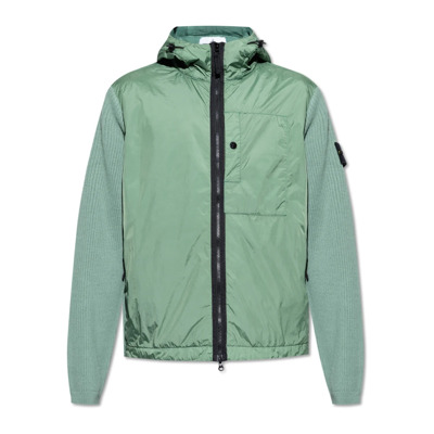 Jas gemaakt van gecombineerde materialen Stone Island , Green , Heren