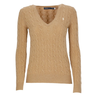 Kameel Wol Kasjmier Trui Ralph Lauren , Beige , Dames