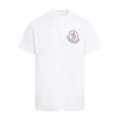 Klassiek Wit T-shirt voor Mannen Moncler , White , Heren