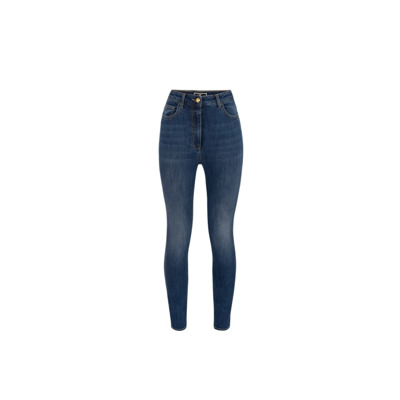 Klassieke Denim Jeans voor Dagelijks Gebruik Elisabetta Franchi , Blue , Dames