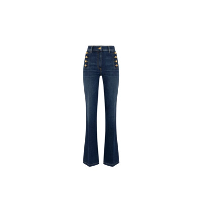 Klassieke Denim Jeans voor Dagelijks Gebruik Elisabetta Franchi , Blue , Dames