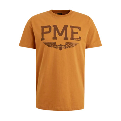 Korte Mouw R-hals Jersey T-shirt PME Legend , Brown , Heren