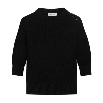 Kortemouw Pullover Trui Fabienne Chapot , Black , Dames