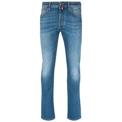 Lichtblauwe Slim Fit Denim Jeans Jacob Cohën , Blue , Heren