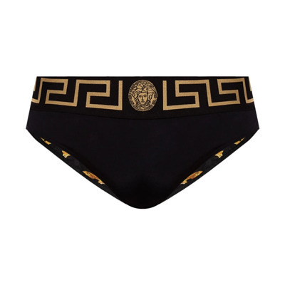 Logo zwembroek Versace , Black , Heren